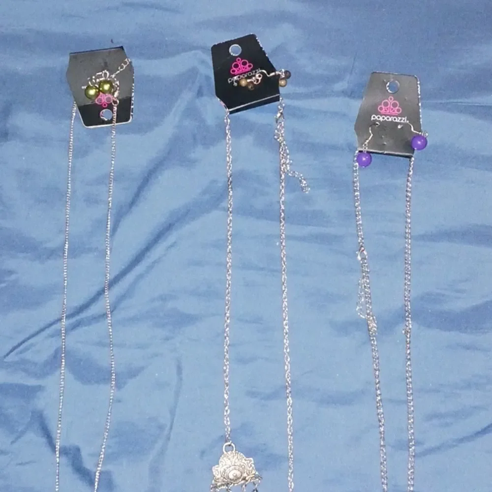Paparazzi 3 Necklace Sets w/ Matching Earrings